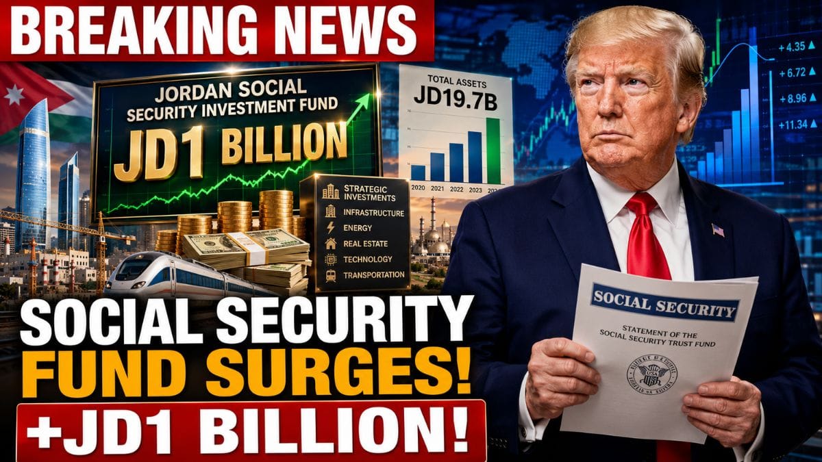 Jordan’s Social Security Investment Fund Adds JD1 Billion in Assets as Strategic Investments Drive Growth