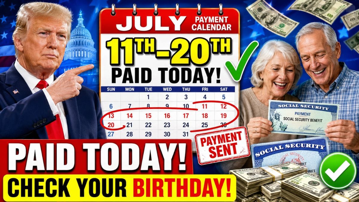 Millions Receive Social Security Today – Check If Your Birthday Puts You on This Week’s Payment List