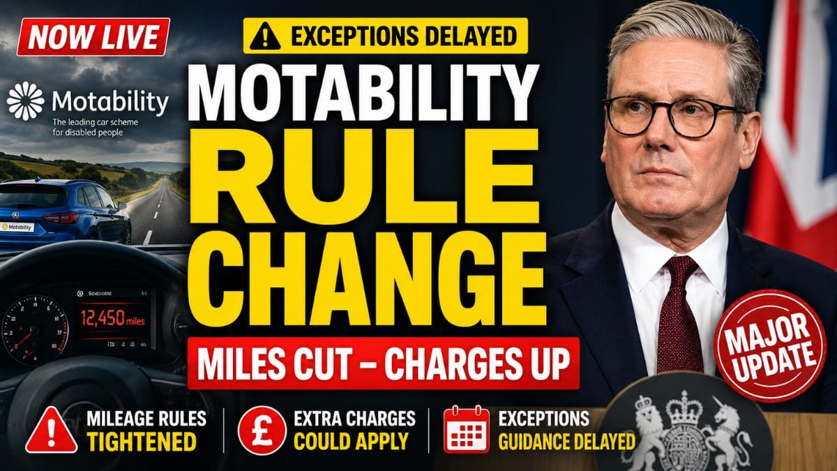 Motability Confirms Mileage Rule Change Now Live – and Delays Key Exceptions Details Until July 8