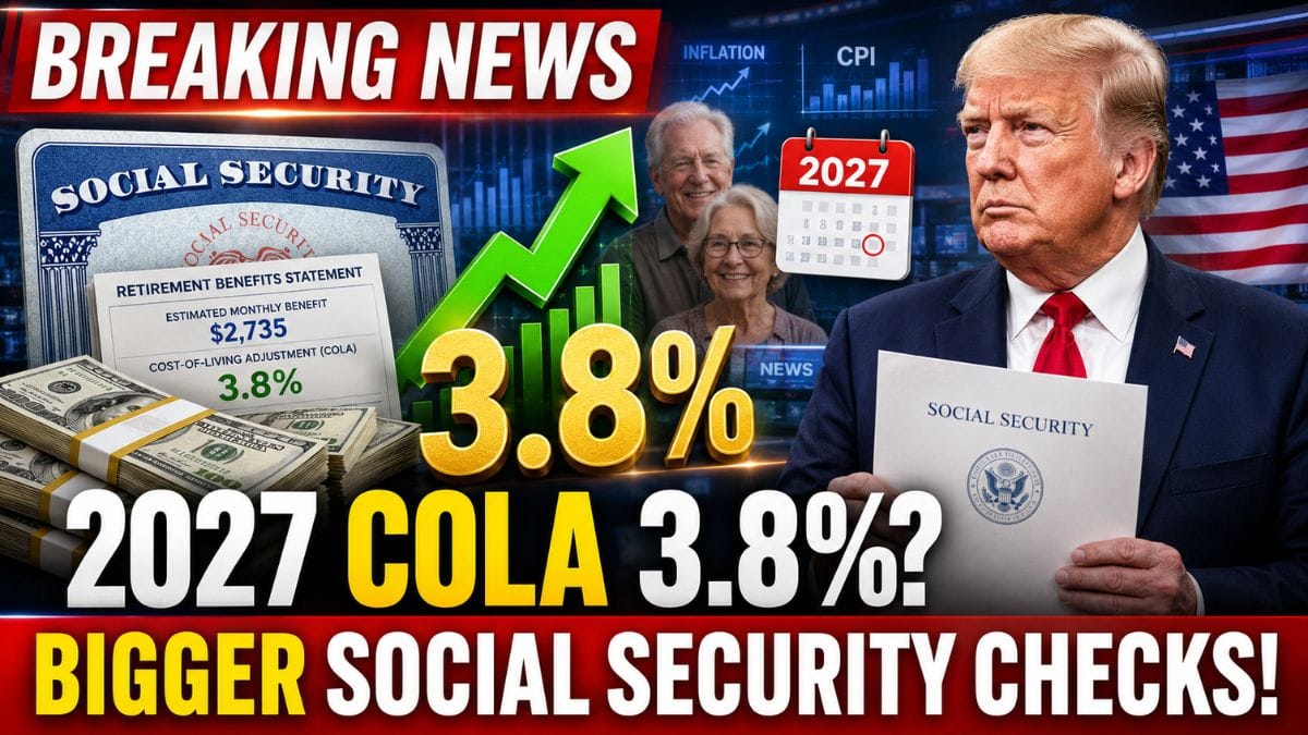 Social Security 2027 COLA Estimate Holds at 3.8% – What It Could Mean for Monthly Benefits