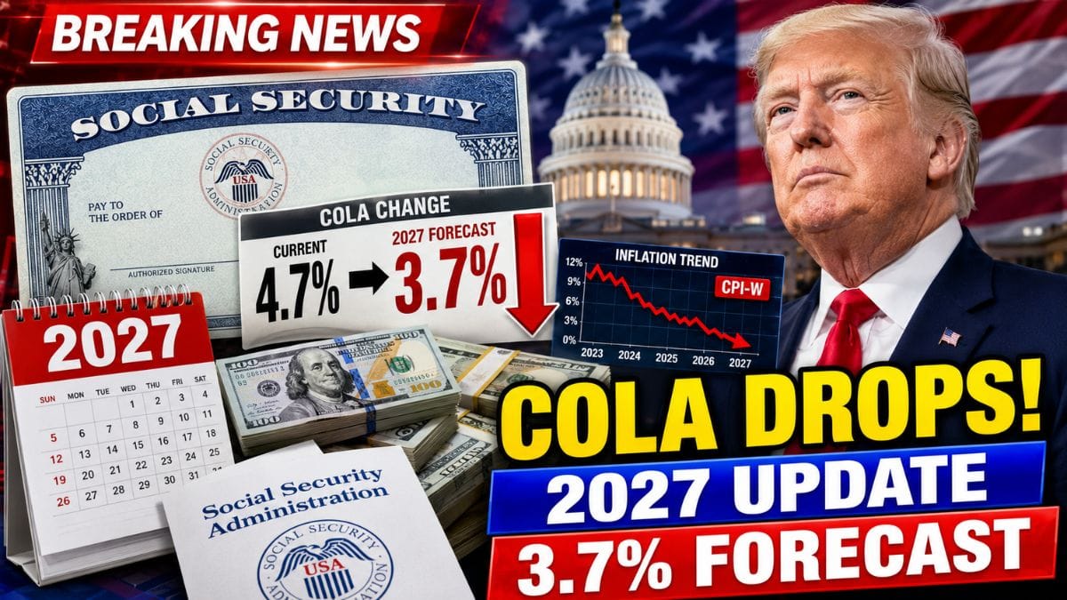 Social Security 2027 COLA Forecast Drops Again – Here’s What the Latest Inflation Outlook Could Mean