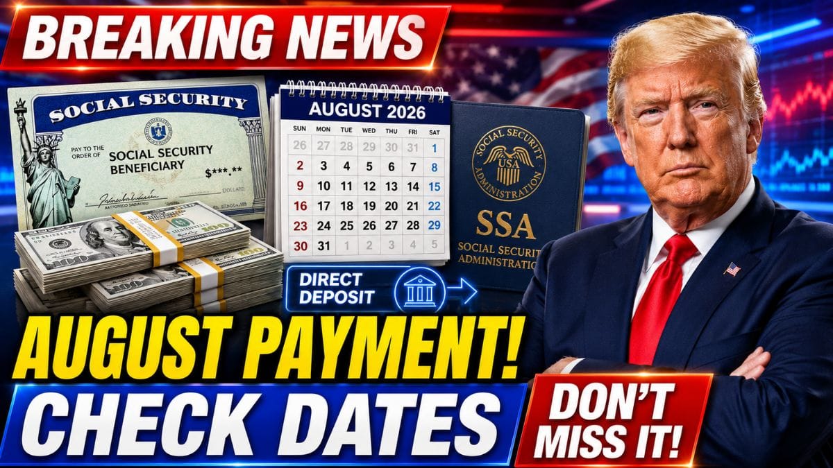 Social Security August 2026 Payment Schedule – Here’s When Your Check Could Arrive