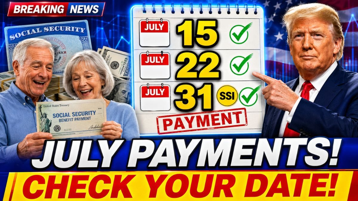 Social Security and SSI July 2026 Payment Schedule – Here’s When Benefits Will Arrive