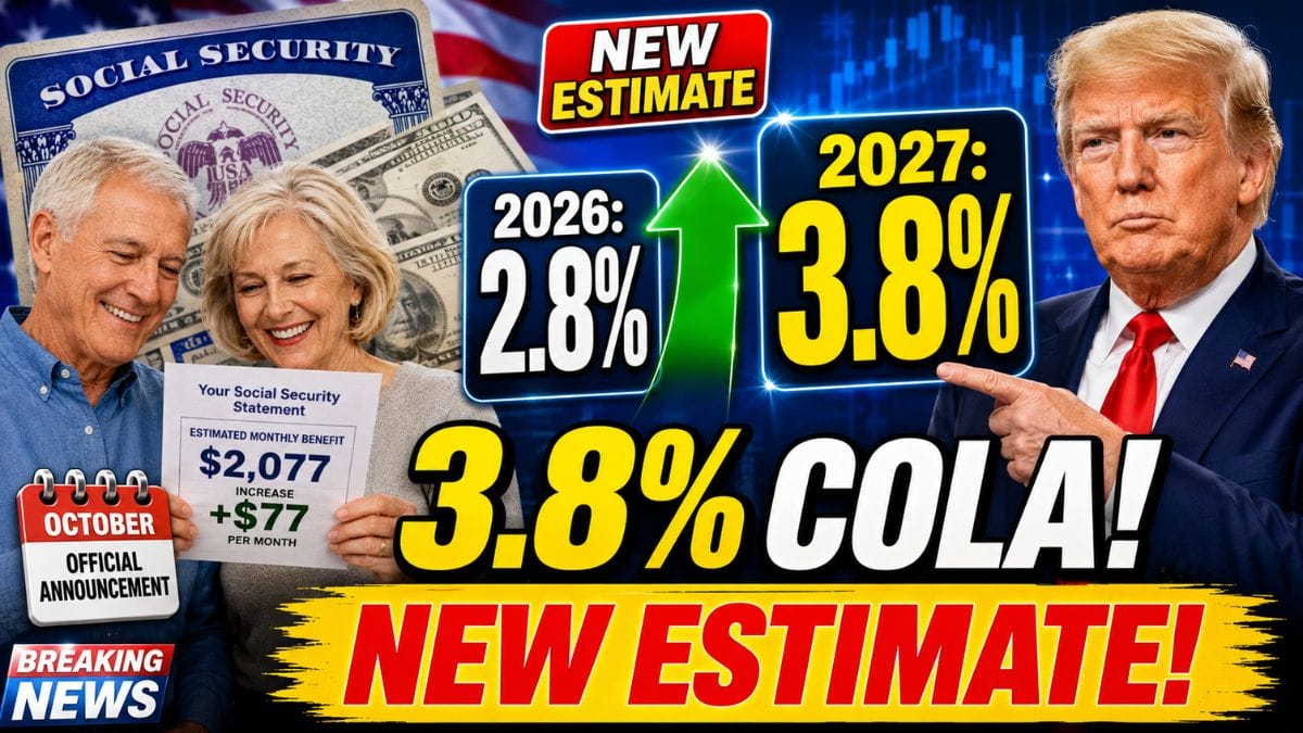 Social Security’s 2027 COLA Estimate Just Changed – Here’s Why Next Year’s Benefit Increase Is Still in Focus
