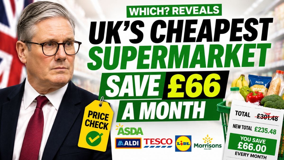UK’s Cheapest Supermarket Revealed – Where a Monthly Shop Could Save You £66
