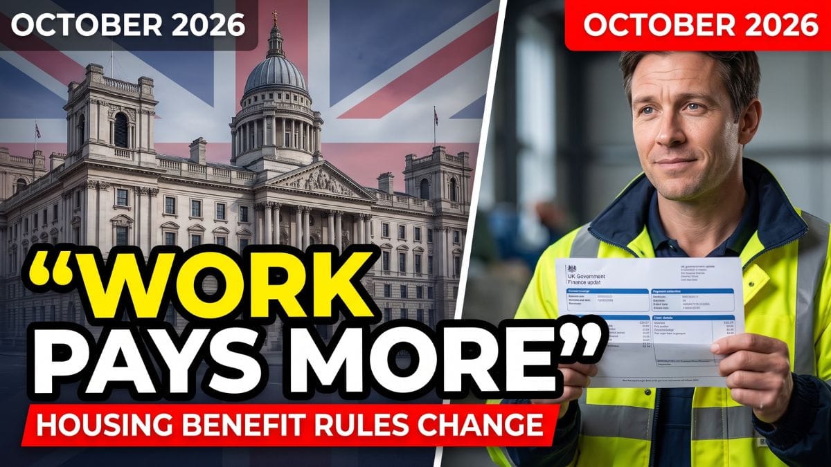 Work Pays More Under New DWP Housing Benefit Rules Starting This October