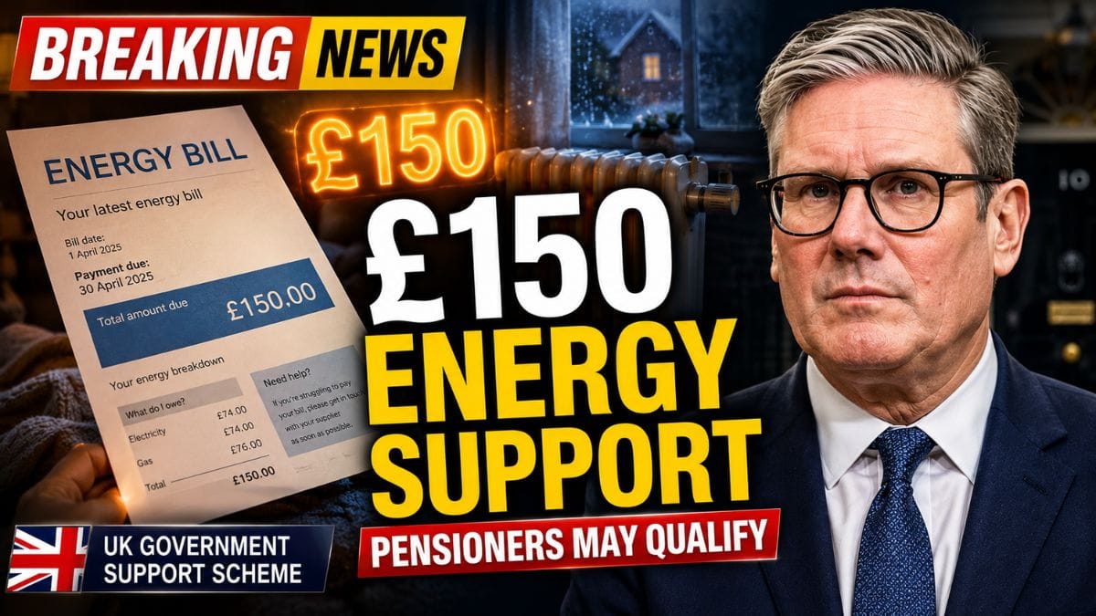 £150 Energy Bill Support – State Pensioners on These Benefits Could Qualify for the Warm Home Discount