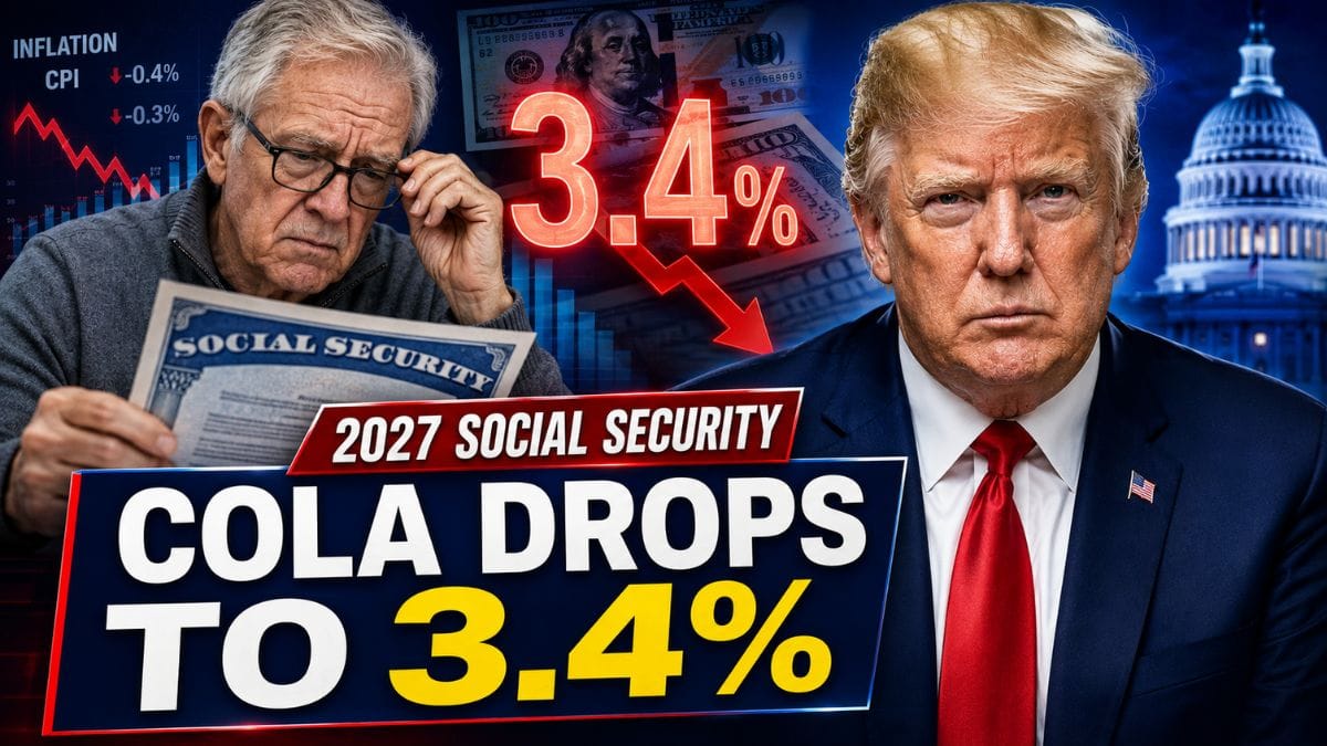2027 Social Security COLA Estimate Drops to 3.4% – What Retirees Should Know