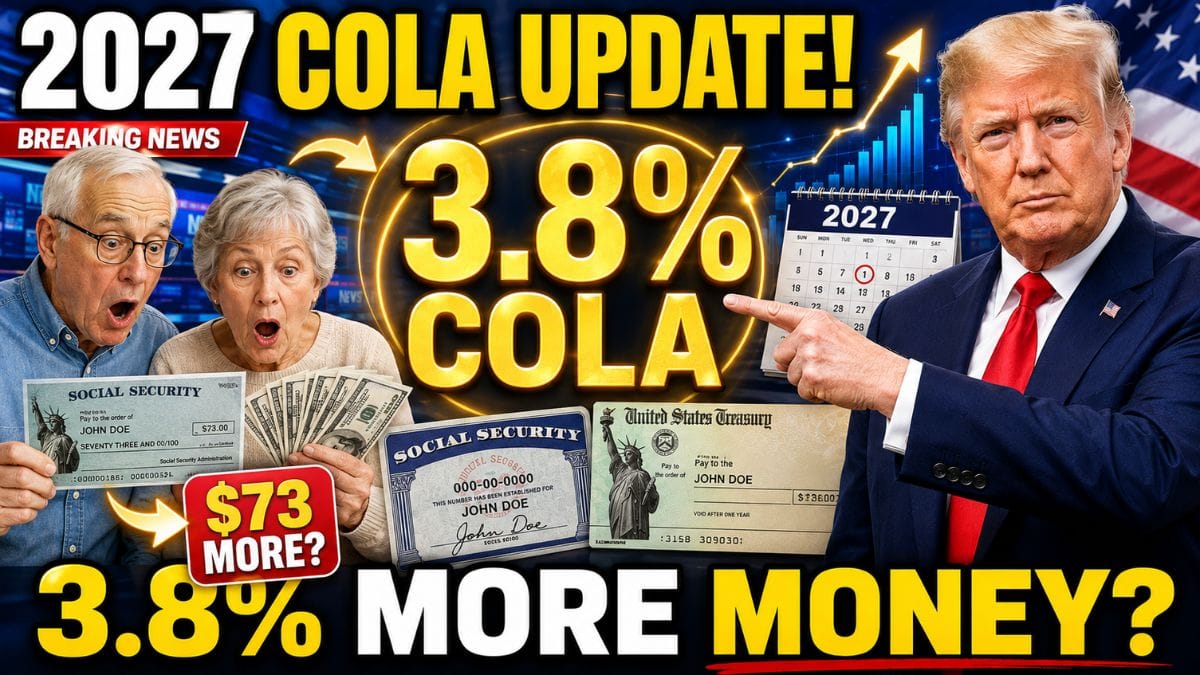 2027 Social Security COLA Estimate Rises Again – What a 3.8% Increase Could Mean for Your Monthly Check
