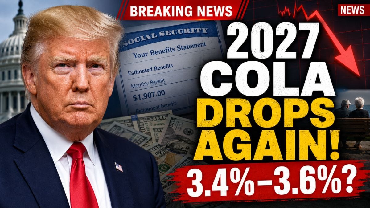 2027 Social Security COLA Forecast Drops Again – The Number Retirees Should Watch Now