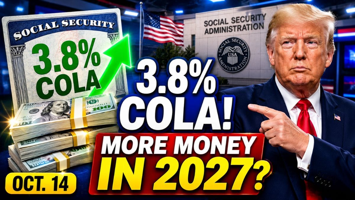 A 3.8% Social Security COLA Could Mean More Money in 2027 – Here’s What Average and Maximum Benefits May Look Like