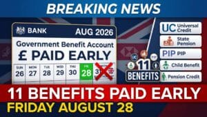 DWP August Bank Holiday – 11 Benefits Due Early on Friday, August 28