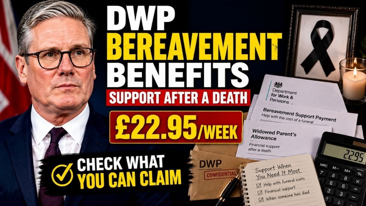 DWP Bereavement Benefits – Financial Support You May Be Able to Claim After a Death