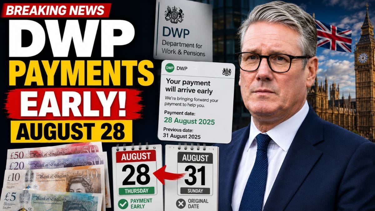 DWP Confirms August 2026 Benefit Payments Will Arrive Early – Check the New Date