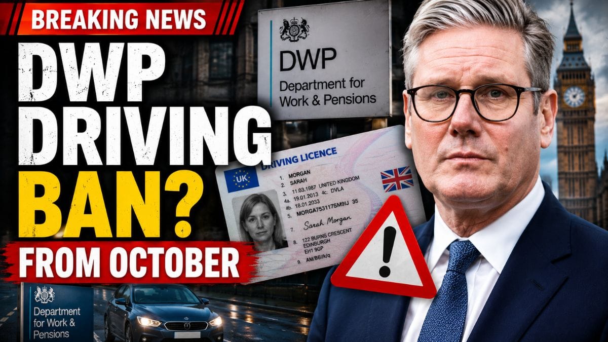 DWP Driving Licence Rules Change in October – Who Could Face a Ban Over Benefit Debt?