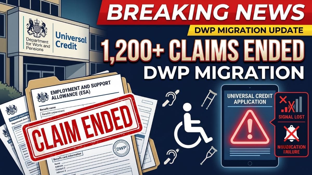 DWP Ends More Than 1,200 Disabled Claimant Cases During Universal Credit Migration