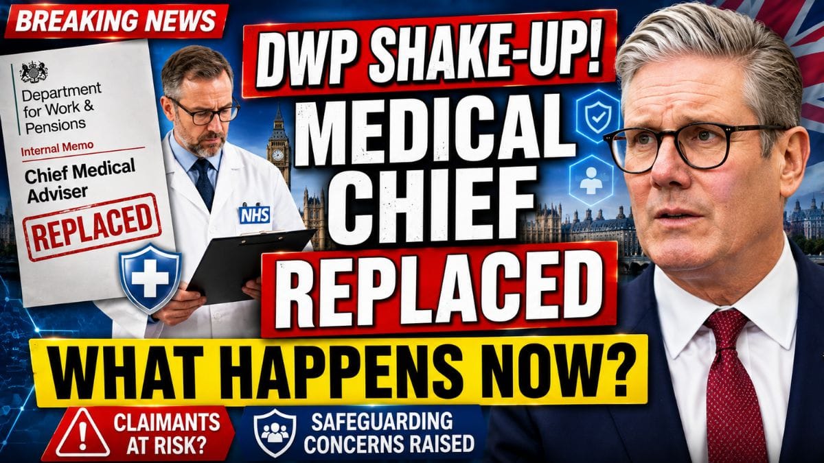 DWP Faces Questions After Chief Medical Adviser Is Replaced Amid Safeguarding Concerns