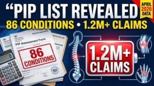 DWP PIP List – 86 Musculoskeletal Conditions Linked to More Than 1.2 Million Claims