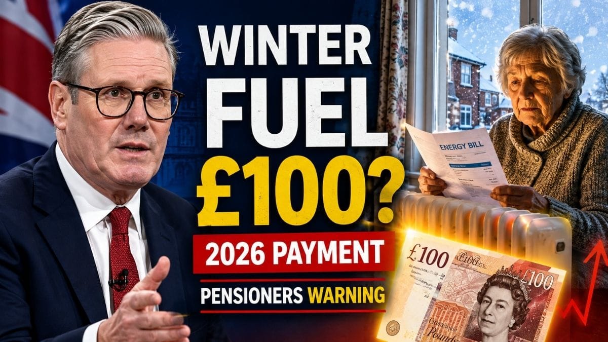 DWP Winter Fuel Payment 2026 – Why Some Pensioners Could Receive Just £100
