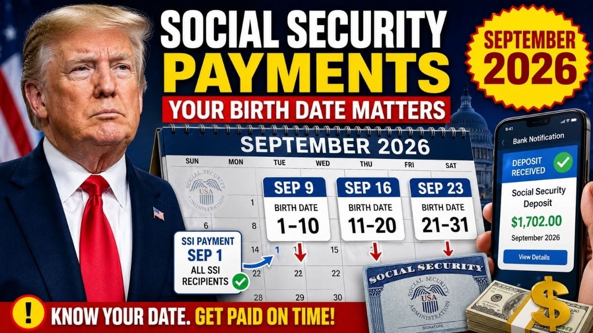 September 2026 Social Security Payments – Your Birth Date Could Determine When Money Arrives