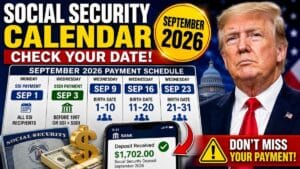 Social Security September 2026 Payment Calendar – Check Your Date Before the Next Deposit