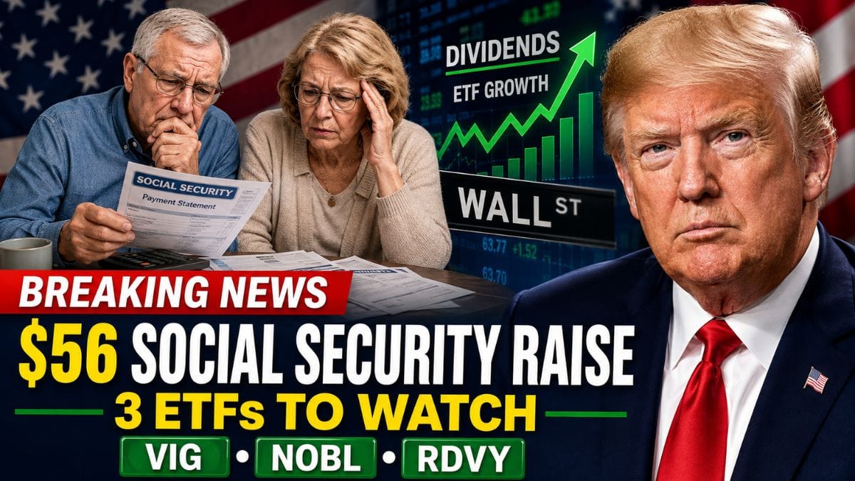 The 2026 Social Security Raise Is $56 a Month – Could These 3 ETFs Help Close the Gap?