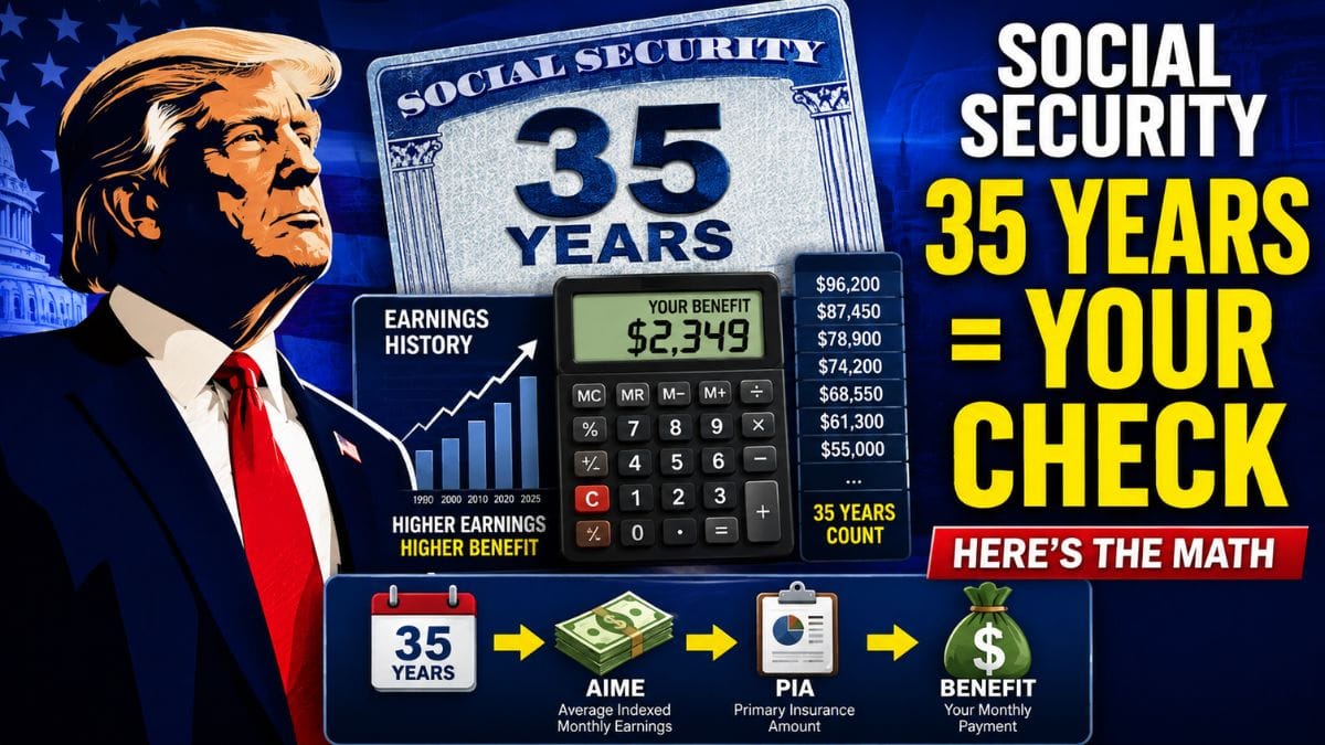 Your Social Security Check Starts With 35 Years – Here’s How the Math Works