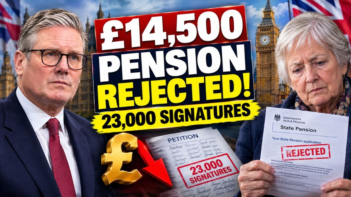 £14,500 State Pension Demand Rejected – What the 23,000 Signature Petition Means for UK Retirees