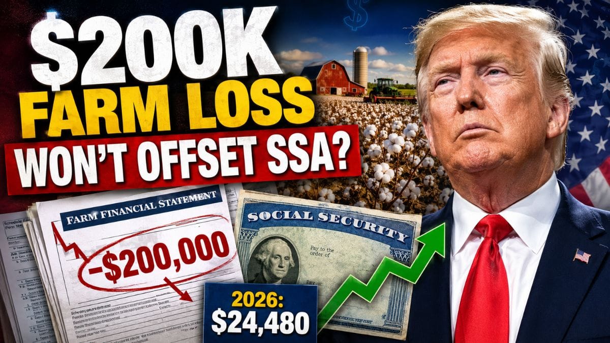$200,000 Farm Loss Won’t Offset This Year’s Social Security Earnings – What Farmers Need to Know
