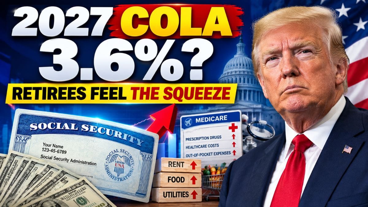 2027 Social Security COLA Could Rise to 3.6% – Why Retirees May Still Feel the Squeeze