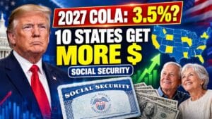 Social Security 2027 COLA – These 10 States Could See Bigger Dollar Increases From a 3.5% Raise