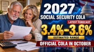 2027 Social Security COLA Forecast: Latest 3.4%–3.6% Estimate and What Retirees Could Receive