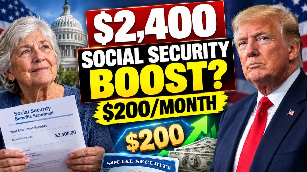 $2,400 Social Security Increase – What the Proposed $200 Monthly Boost Would Really Mean