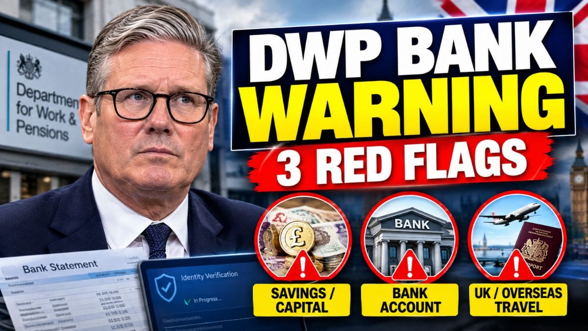 DWP Bank Account Warning – 3 Red Flags That Could Lead to Benefit Checks