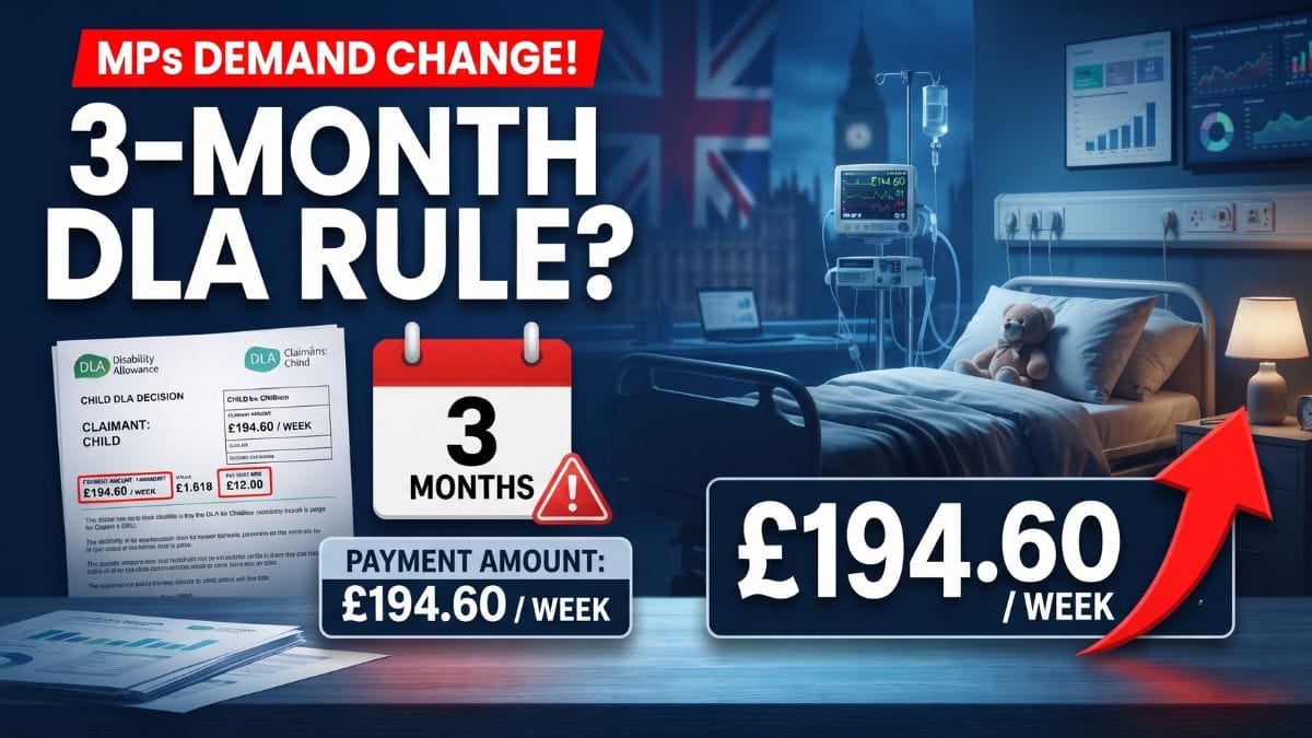 DWP Faces Calls to End Three-Month DLA Rule for Children as MPs Raise Case of Young Cancer Patient