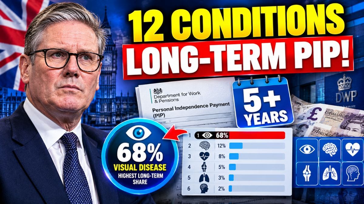 DWP Lists 12 Conditions With the Highest Share of Long Term PIP Awards – See the Full Breakdown