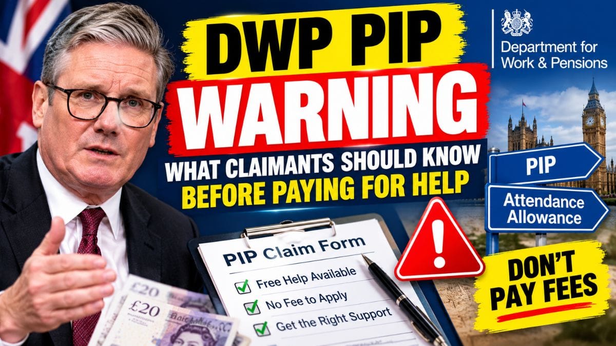 DWP PIP Warning – What Claimants Should Know Before Paying for Help