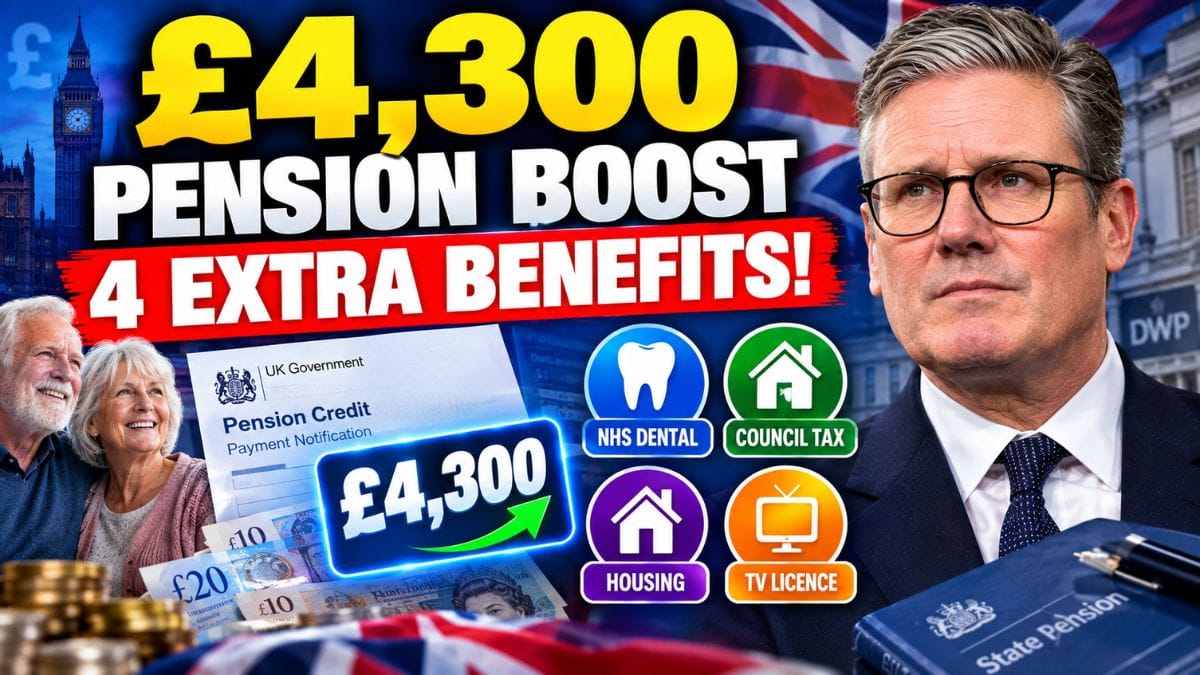 DWP Pension Credit – £4,300 Boost That Could Also Unlock These Four Benefits
