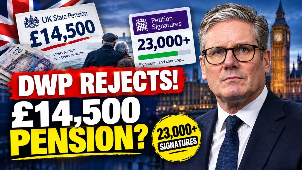 DWP Rejects £14,500 State Pension Demand as Petition Passes 23,000 Signatures