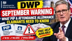 DWP September Warning – What PIP and Attendance Allowance Claimants Need to Know
