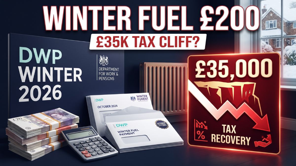 DWP Winter Fuel Payment 2026 – October Letters, £200 Payments and the £35,000 Tax ‘Cliff Edge’ Explained