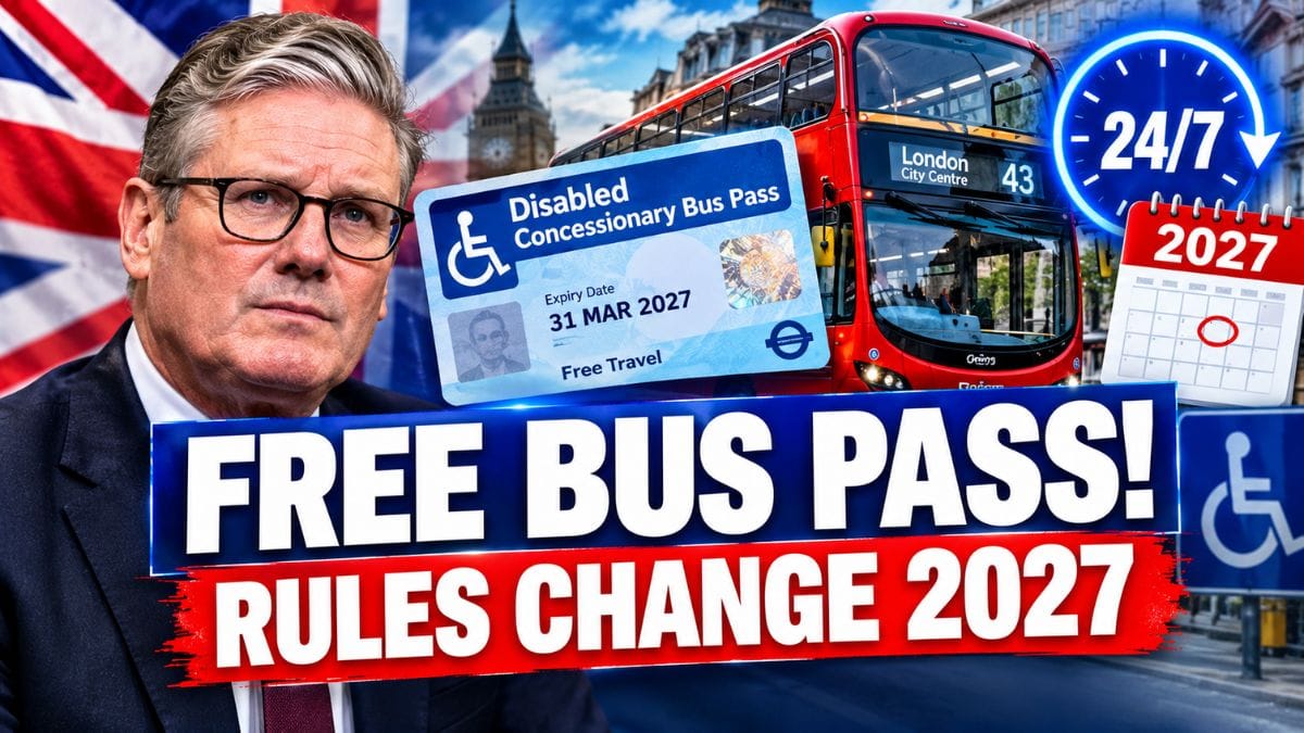 Free Bus Pass Rules Are Changing in England in 2027 – What Disabled Passengers Need to Know