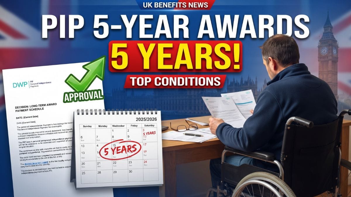 PIP Awards – These Conditions Are Most Likely to Qualify for Five-Year DWP Support