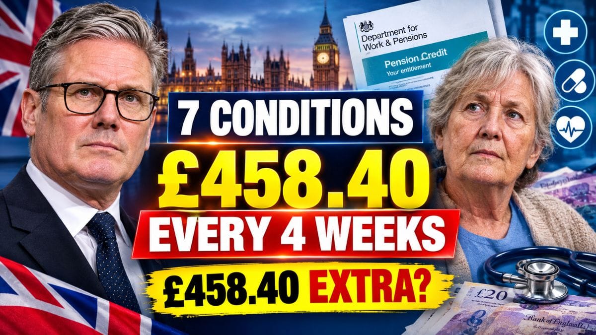 Seven Health Conditions Could Qualify State Pensioners for Up to £458.40 Every Four Weeks