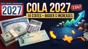 Social Security COLA 2027 – These 10 States Could See the Biggest Dollar Increases
