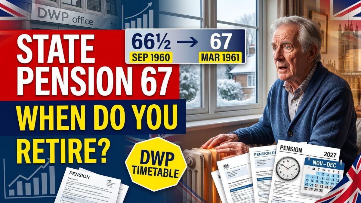 State Pension Age 2026 – DWP Timetable Shows When People Born From September 1960 Reach 67