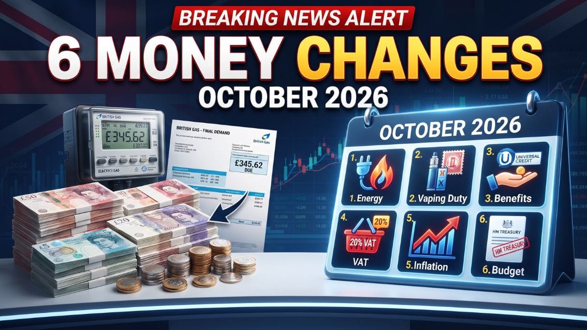 October 2026 Money Changes – Six UK Updates That Could Affect Bills, Benefits and Household Budgets