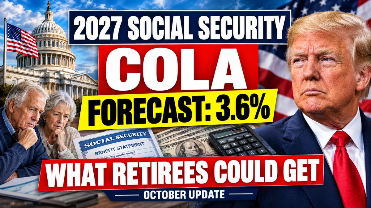 2027 Social Security COLA Forecast Rises to 3.6% – What Retirees Could Receive in October