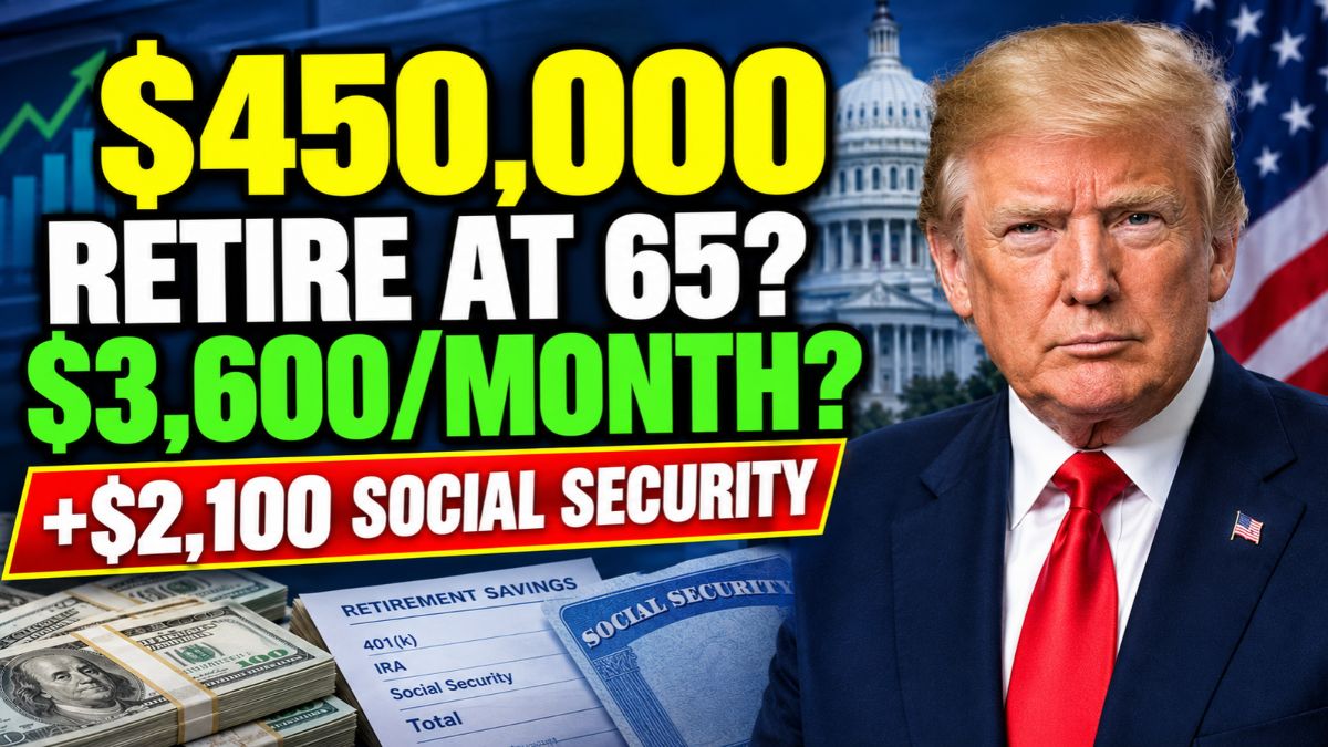 $450,000 in Retirement Savings at 65 – How Much Monthly Income Can You Expect With $2,100 in Social Security?