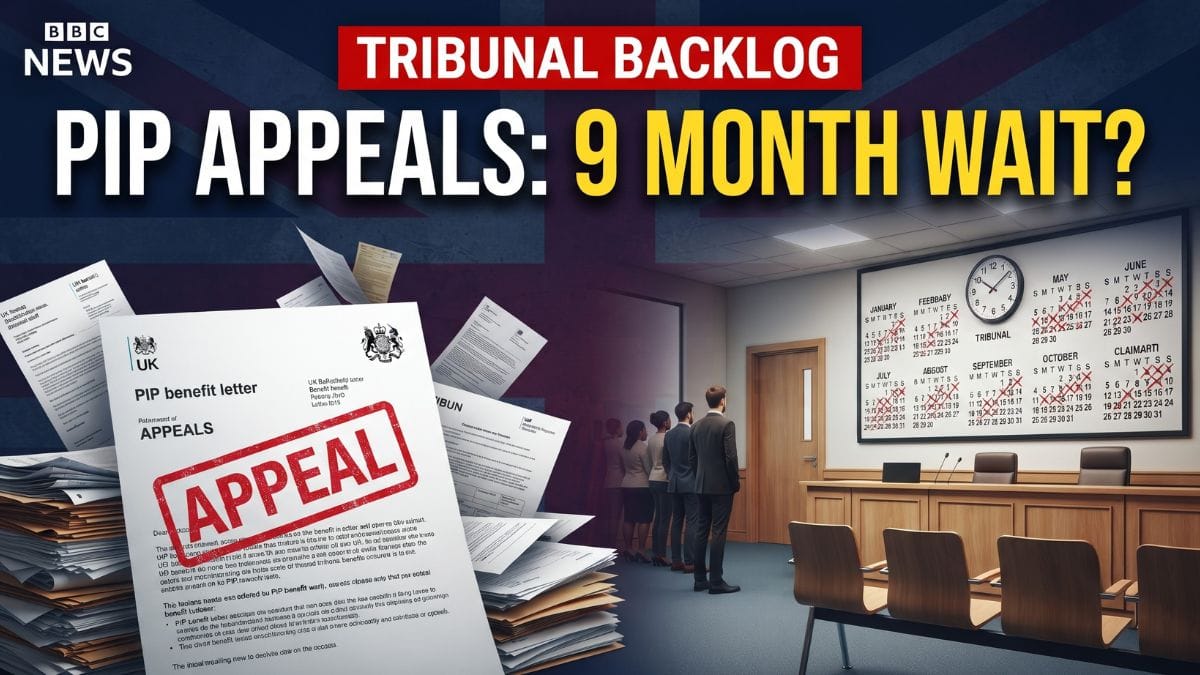 PIP Appeals Take Months as Tribunal Backlog Leaves Claimants Waiting for Payments